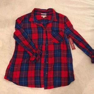 Merona Plaid Women’s Button Down